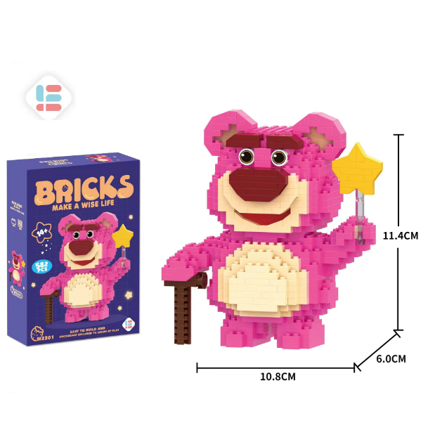 Đồ Chơi Xếp Hình Các Nhân Vật Hoạt Hình Đáng Yêu, Đồ Chơi Lắp Ghép Cho Bé