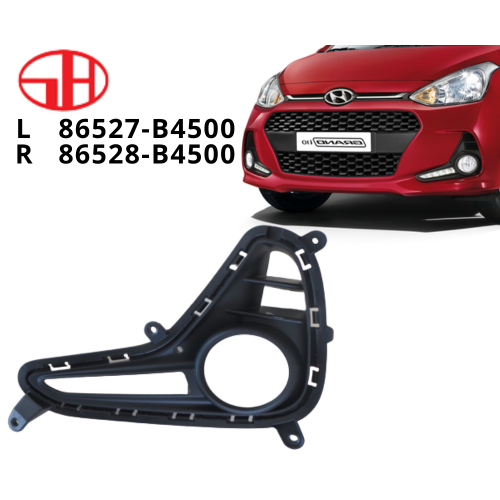 Ốp đèn gầm có led cho xe ô tô GRAND I10 2017 HATCHBACK chất liệu nhựa siêu bền