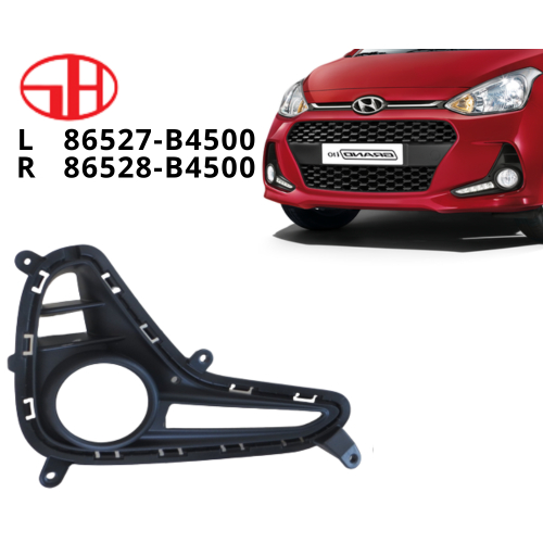 Ốp đèn gầm có led cho xe ô tô GRAND I10 2017 HATCHBACK chất liệu nhựa siêu bền