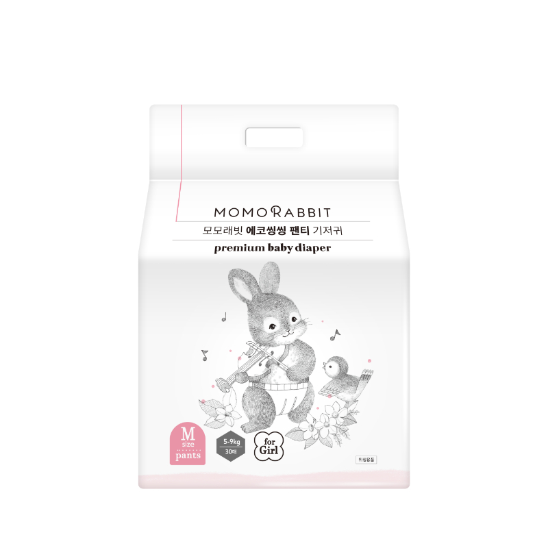 Combo 2 thùng 8 bịch - Bỉm quần Momo Rabbit Hàn Quốc - Classic/Đêm/Trai/Gái/Vàng