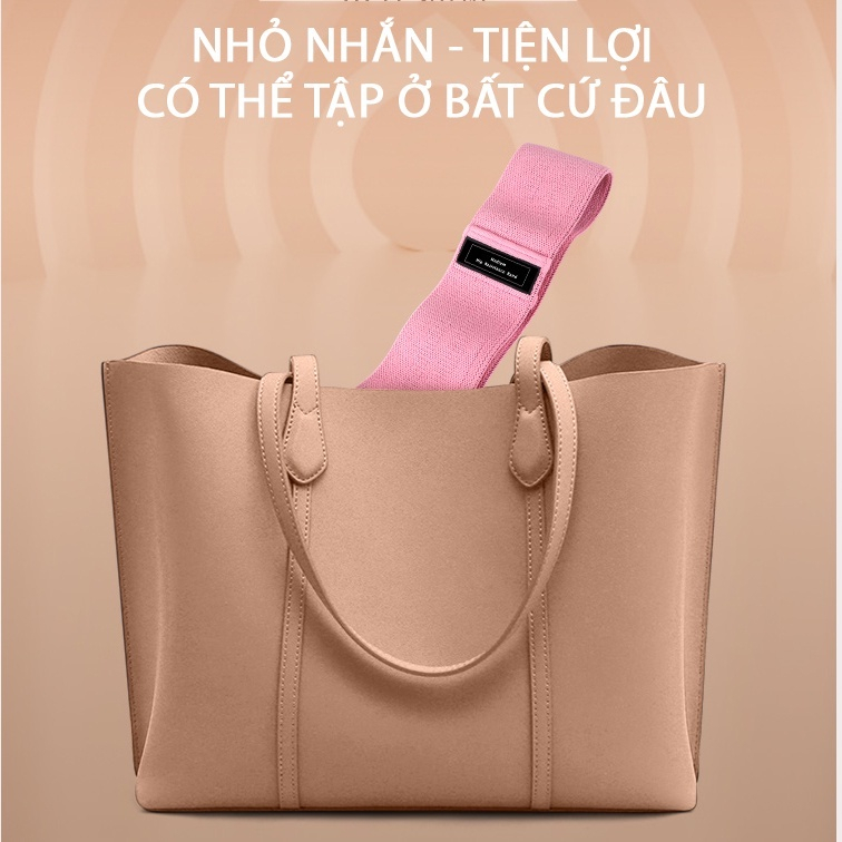 Dây kháng lực MiniBand Bộ 3 dây YOGA QG, Đa Năng Hỗ Trợ Tập Yoga, Tập Mông, Tập Chân, Thể Dục, Thể Hình