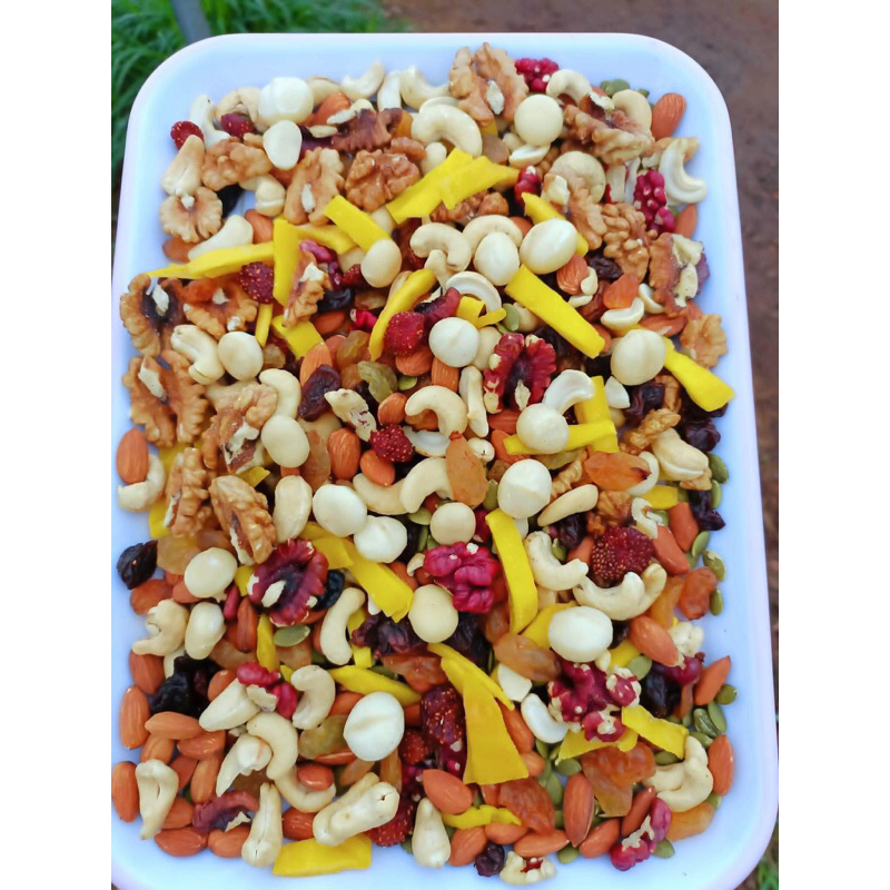 Granola siêu hạt - Hạt ngũ cốc Granola giảm cân - Ngũ cốc Granola ăn kiêng giàu dinh dưỡng thơm ngon mix 12 loại hạt