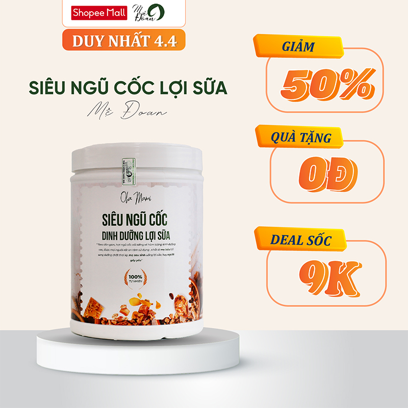 Ngũ cốc lợi sữa bổ sung chất dinh dưỡng cho mẹ bầu và mẹ cho con bú 450g Mệ Đoan