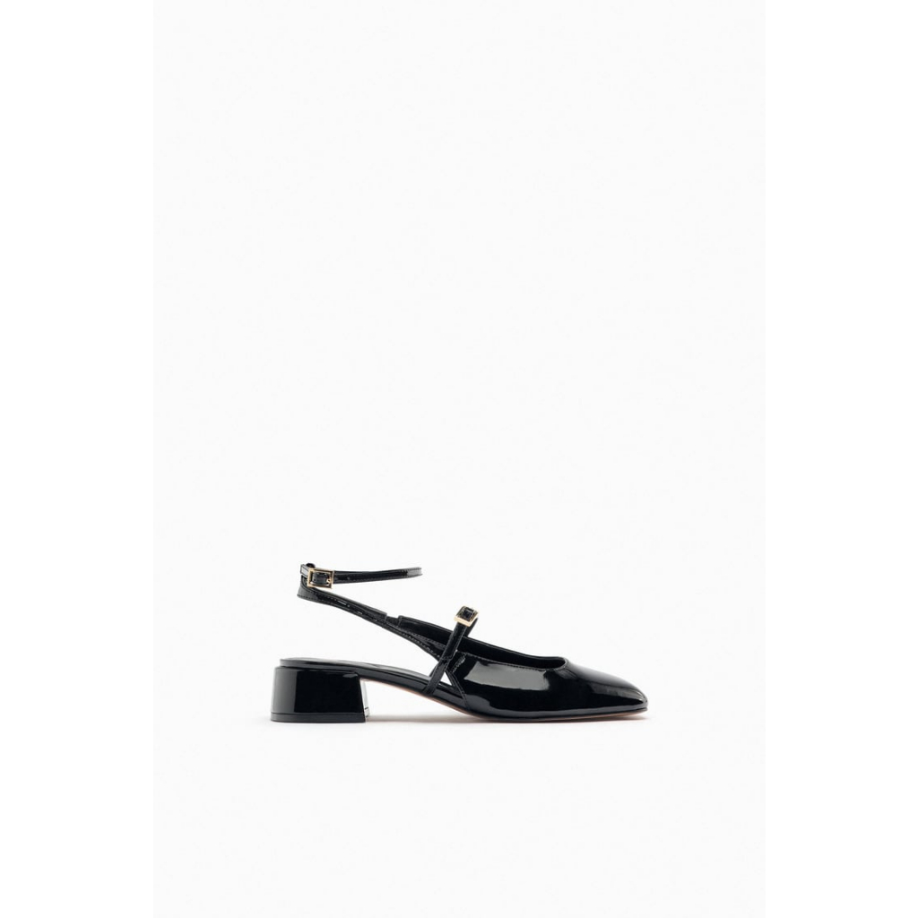 GIÀY GÓT VUÔNG HỞ SAU Block High Heel ZR