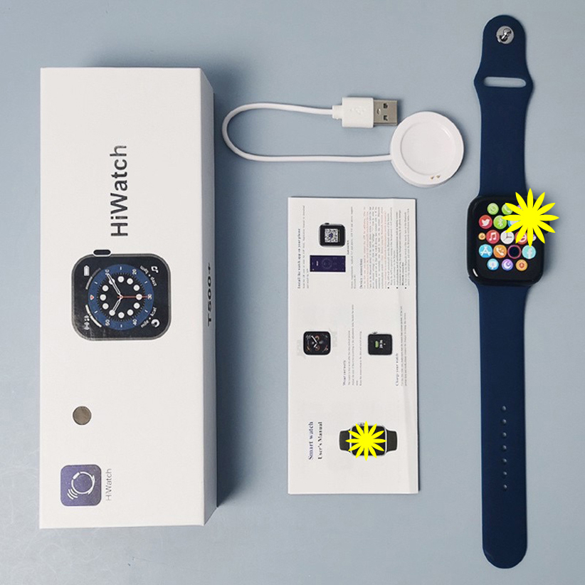 Đồng Hồ Thông Minh T500+ Seri 8 Hiwatch 7 Nghe Gọi Bluetooth Thay Ảnh Màn Hình Tuỳ Ý - BH 3 Tháng