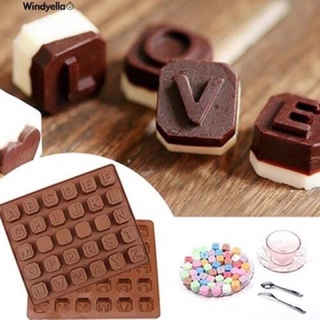 Khuôn Silicon hình chữ cái đổ socola, pudding, thạch