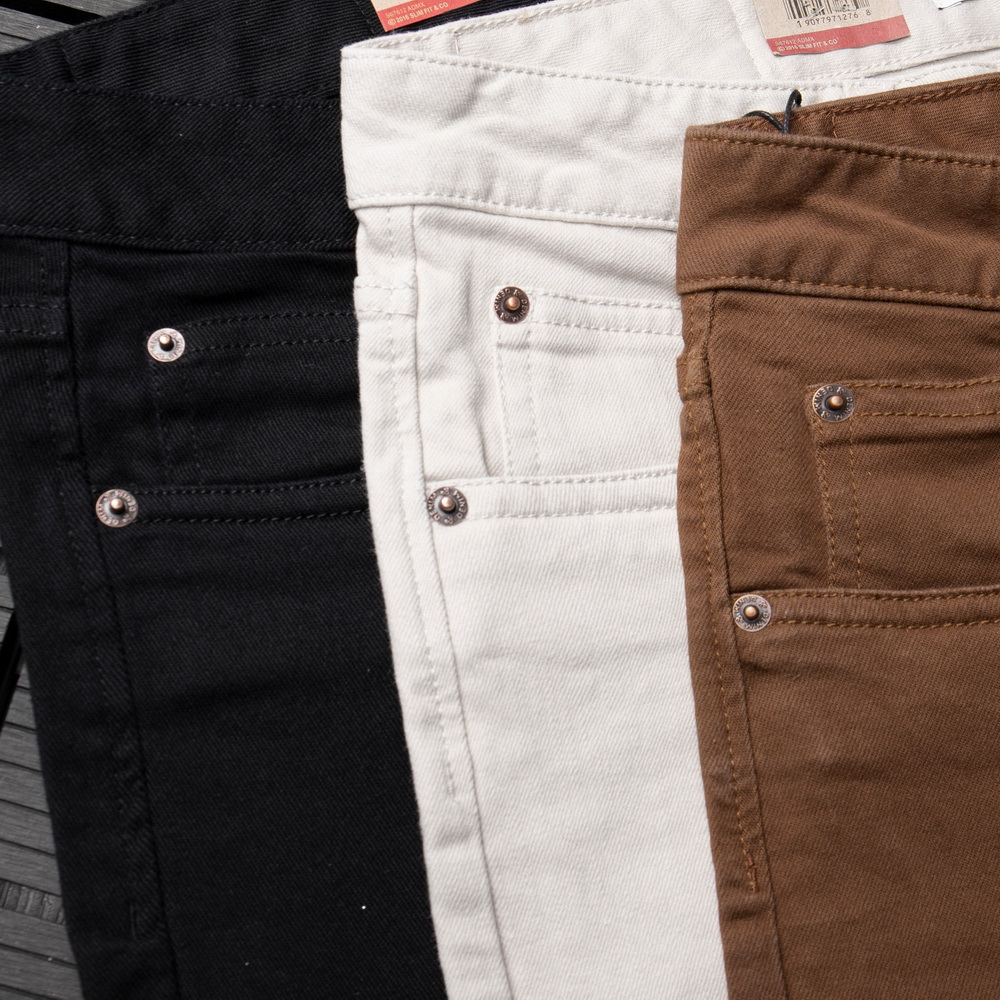 Quần Kaki Jean Doki Cao Cấp Màu Xanh rêu DKA-12, Quần Kaki Dáng Ôm Đứng Chất Vải Co Giãn Dày Dặn, Không Nhăn Bai Nhão Xù