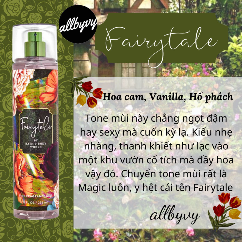 Allbyvy | Set xịt thơm body mist BBW DUPE NƯỚC HOA