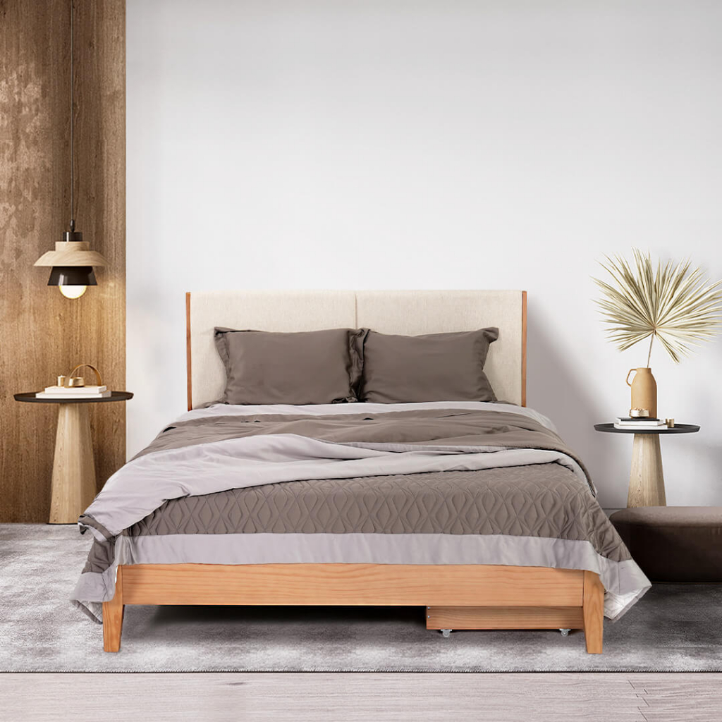 Giường gỗ dễ lắp ráp Amando Aphrodite nhập khẩu [HỖ TRỢ LẮP ĐẶT TẠI HÀ NỘI ,TP.HCM]