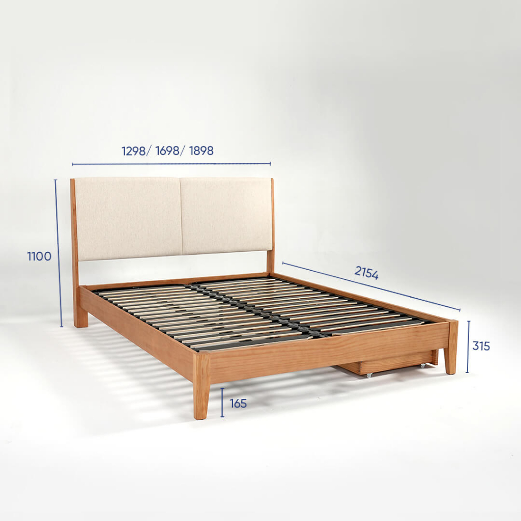 Giường gỗ dễ lắp ráp Amando Aphrodite nhập khẩu [HỖ TRỢ LẮP ĐẶT TẠI HÀ NỘI ,TP.HCM]