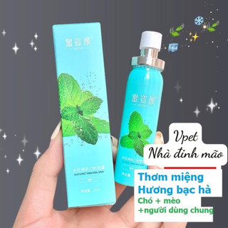 Xịt bạc hà thơm miệng chó mèo,chai xịt thơm miệng chó mèo,chai xịt bạc hà thơm miệng chó mèo ❤️
