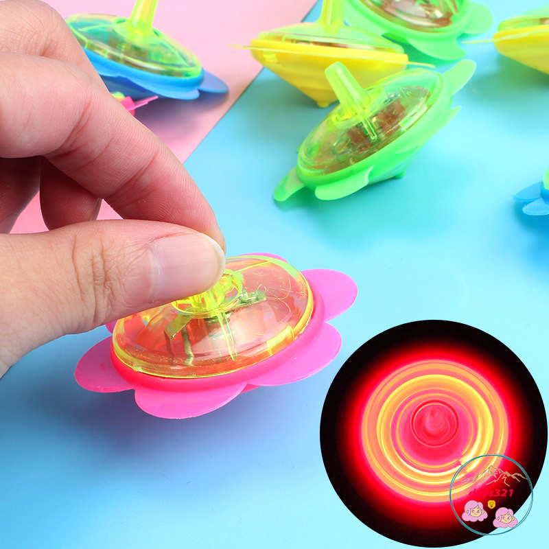 Cù Quay, Con Quay Phát Sáng Cho Bé, Đa Dạng Màu Sắc, Nhựa An Toàn Khi Chơi