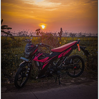 Tem Rời Satria màu đen hồng