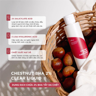 Dung dịch BHA 2% ISNTREE Chestnut BHA 2% Clear Liquid 100ml