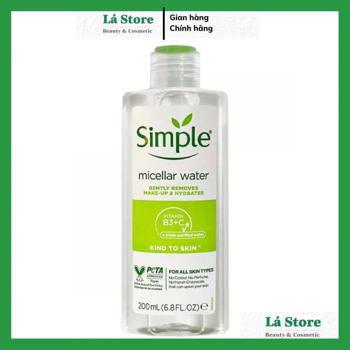 Nước Tẩy Trang Simple - Nước Tẩy Trang Simple Micellar Water 200ml