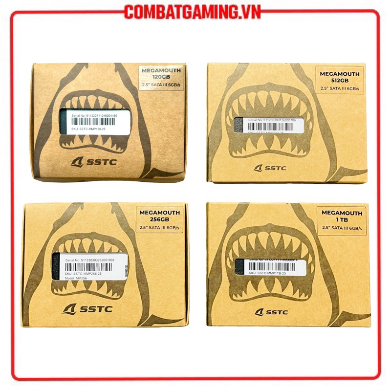 Ổ cứng SSD SSTC Megamouth 256GB - 512GB - 1TB - 2TB Sata III