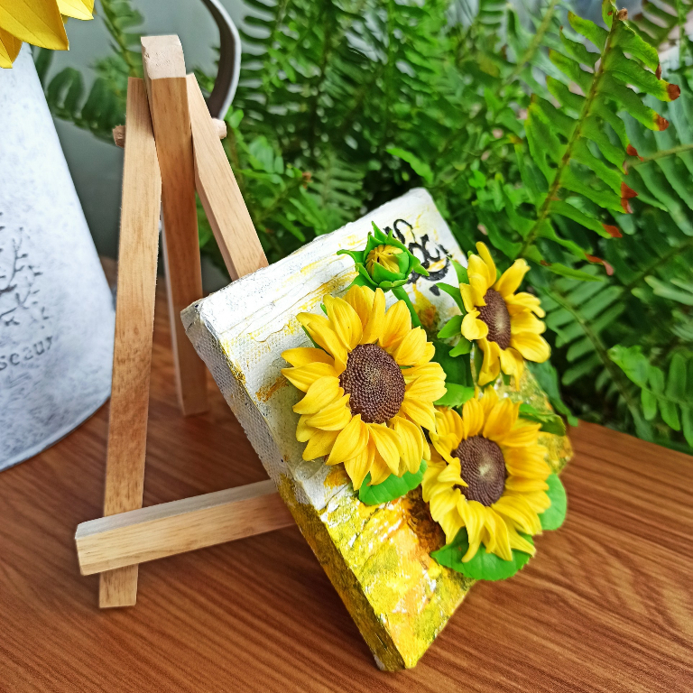 Kệ để tranh, giá để tranh mini, giá vẽ tranh số hoá, đính đá, bưu thiếp để bàn trang trí gấp gọn Shop Gỗ Xinh