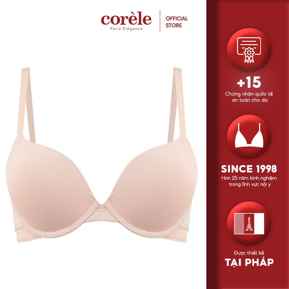 Áo ngực nữ Corèle vải sợi tre nâng vừa có gọng, che gọn mỡ lưng, chuẩn an toàn quốc tế OEKO-TEX từ Corèle Pháp - 31138A