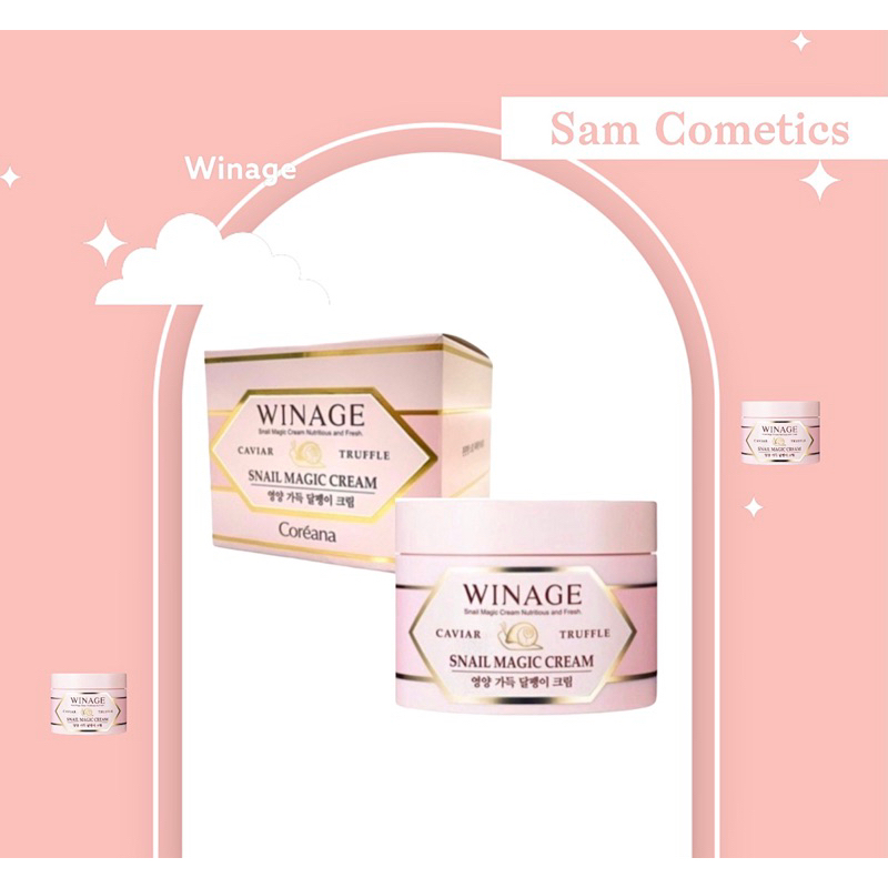 Kem Dưỡng Trắng Da Chống Lão Hoá Ốc Sên Coreana Winage Snail Magic Cream mẫu mới