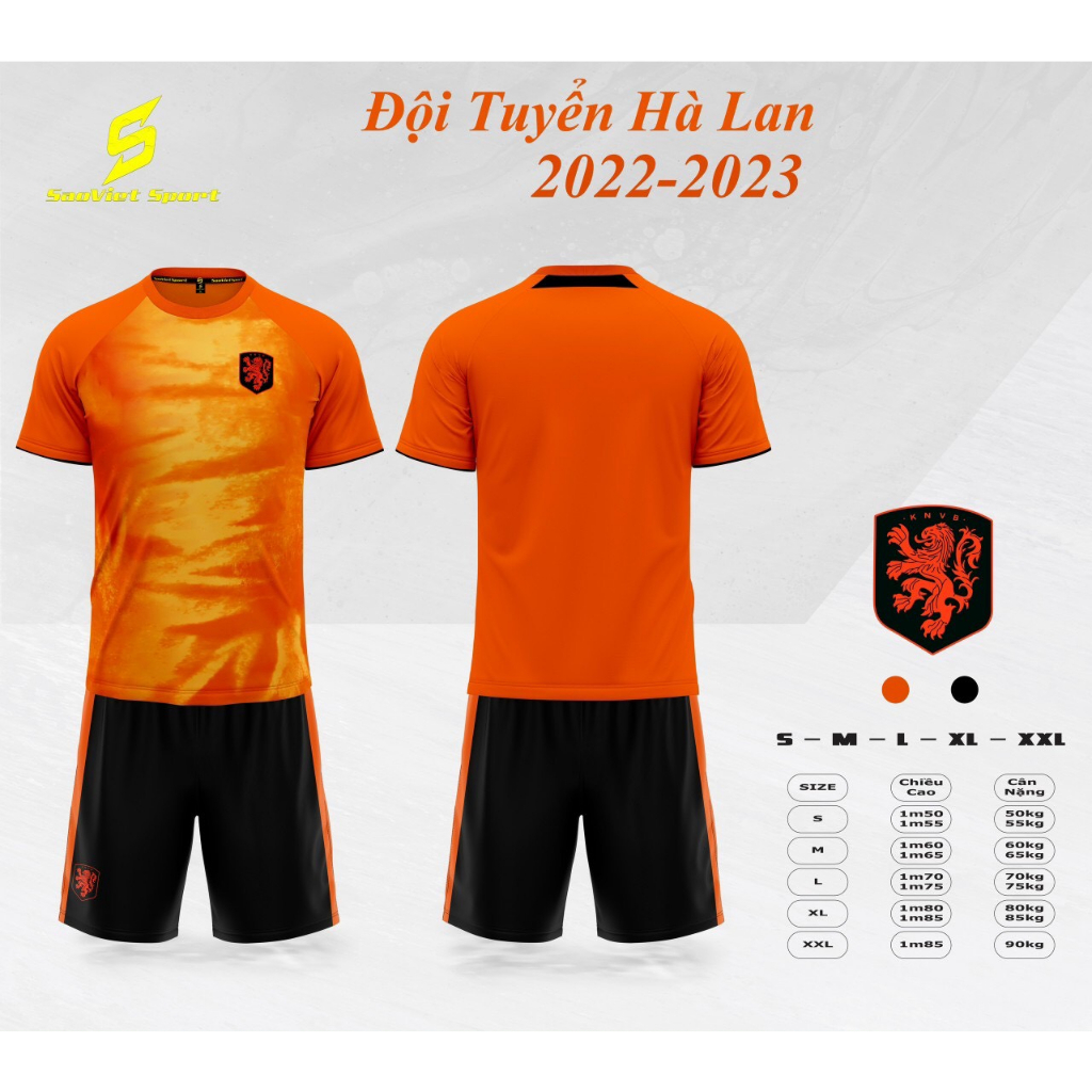 HÀ LAN CAM_QUẦN ÁO BÓNG ĐÁ