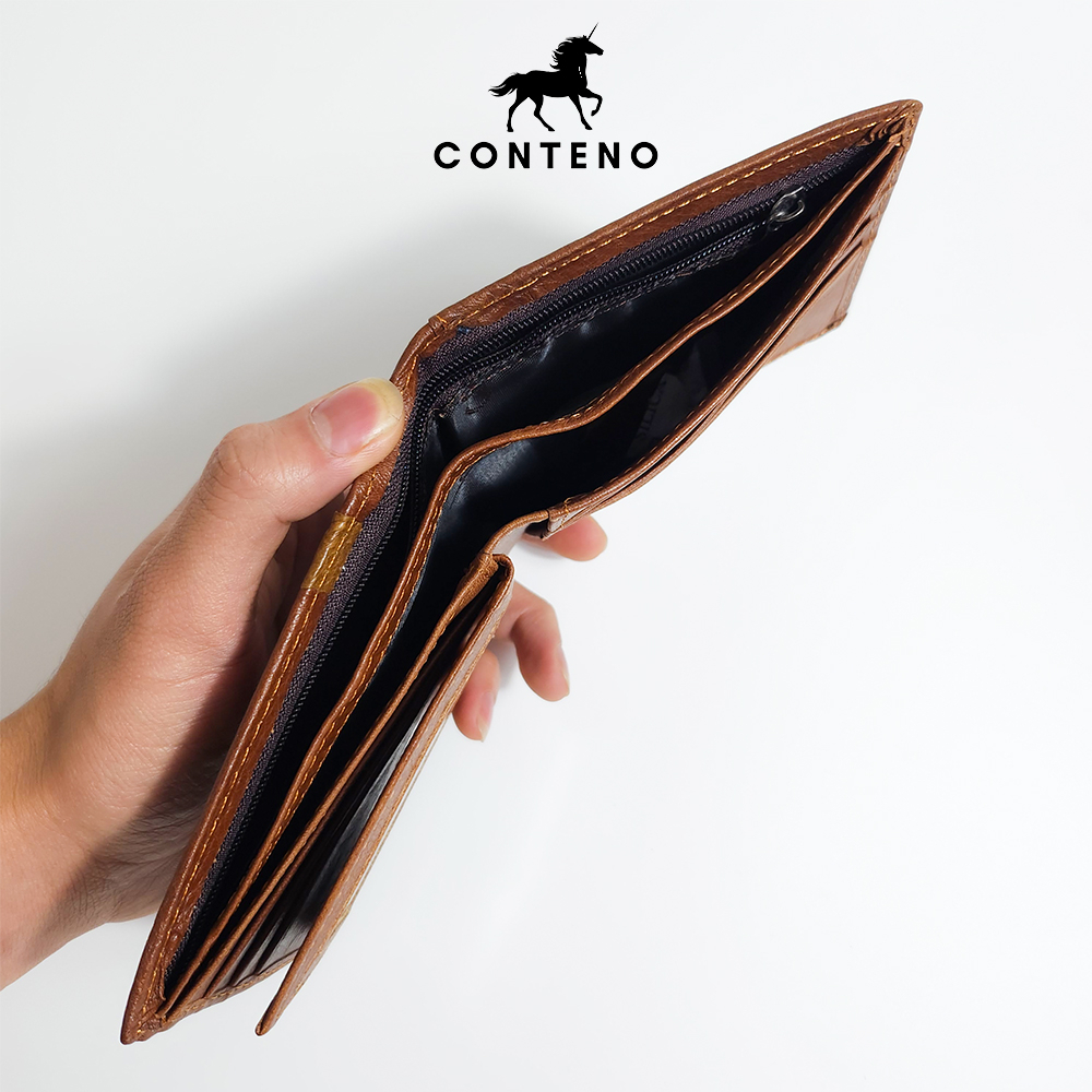 Ví nam da bò thật bóp nam cao cấp Collin Kacey-V5576