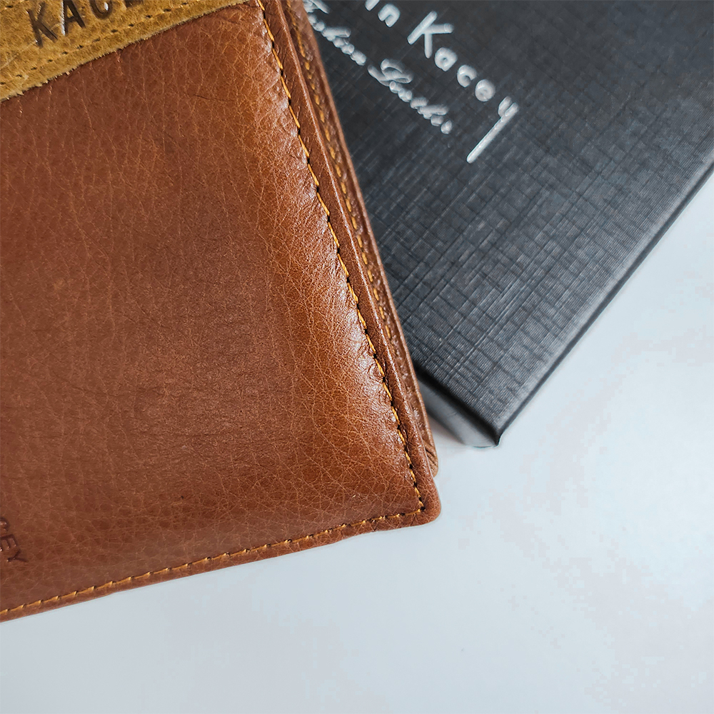 Ví nam da bò thật bóp nam cao cấp Collin Kacey-V5576