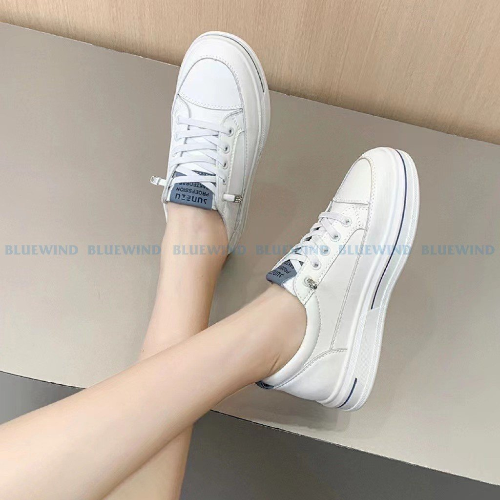 Giày Sneaker Nữ Đế Bằng BLUEWIND Không Buộc Dây Phong Cách Hàn Quốc Tôn Dáng 68864