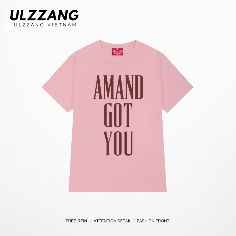 Áo thun nữ form dáng rộng tay lỡ ULZZ ulzzang amand got you tay lỡ cotton premium
