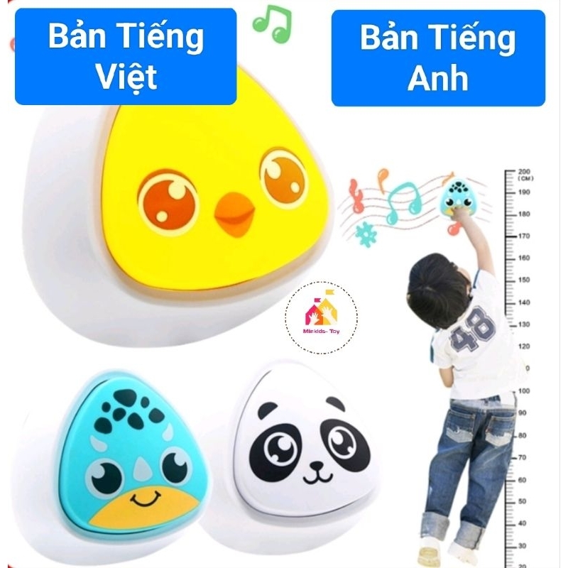 Bộ Chạm Nhảy Tăng Chiều Cao Tặng Kèm Thước, Pin Giọng Nói Tiếng Anh /Tiếng Việt Cảm Biến Phát Sáng Nhiều Màu Sắc