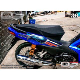 Tem rời WAVE A 110 - xanh đen  - decalq7