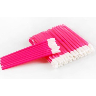 Tăm tháo mi đầu to LASHES SUPPLY 50 cây,Tăm bông vệ sinh mi, tăm tháo mi đầu to