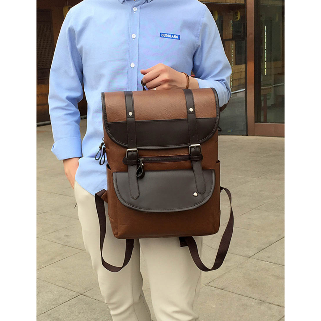 Balo laptop 15.6 inch B1086 NASI Store ba lô da nam nữ thời trang cực chất mẫu đẹp đi học đi làm công sở