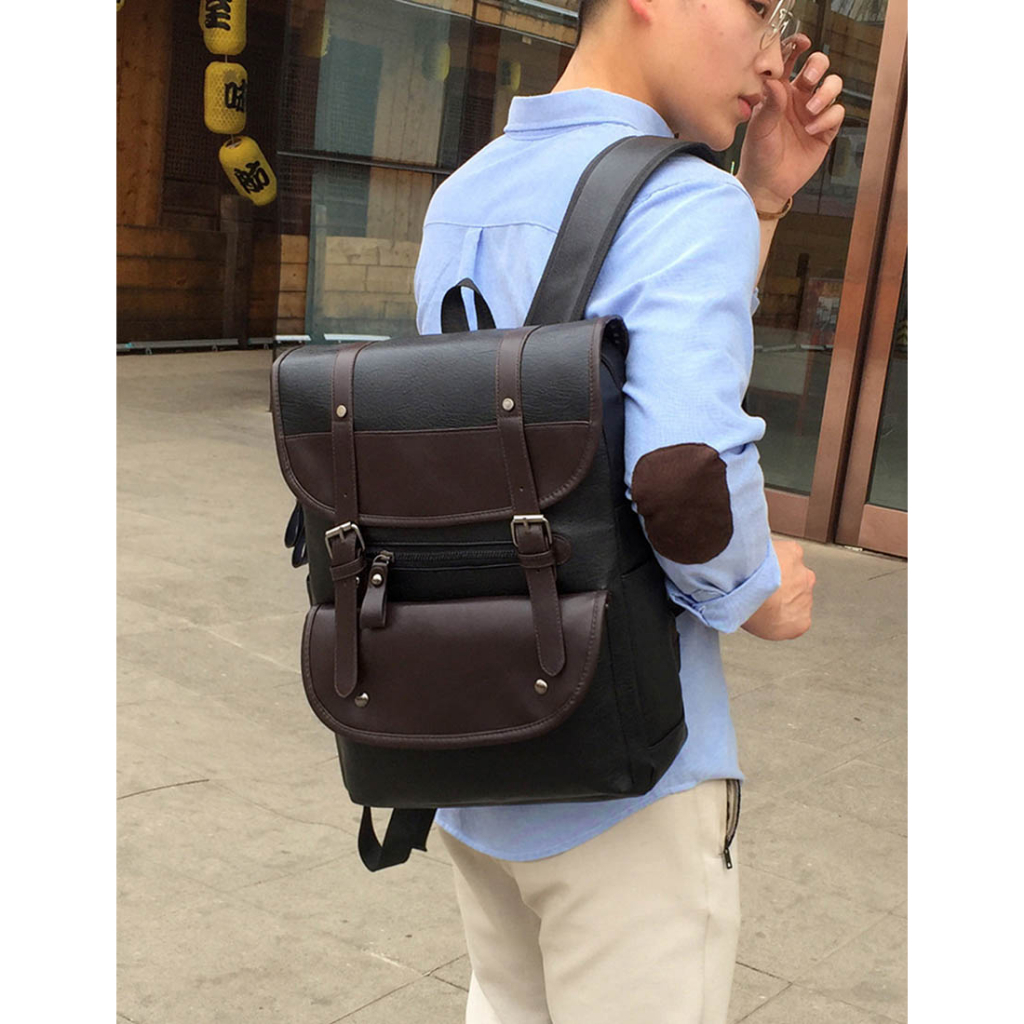 Balo laptop 15.6 inch B1086 NASI Store ba lô da nam nữ thời trang cực chất mẫu đẹp đi học đi làm công sở