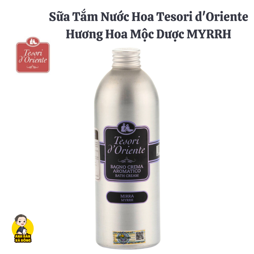 Sữa Tắm Nước Hoa Tesori d'Oriente Hương Hoa Sen LOTUS FLOWER (tặng kèm vòi xịt chính hãng)