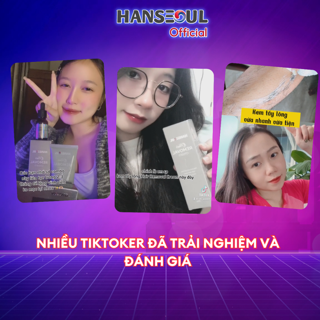 Combo kem tẩy lông HAIR REMOVAL CREAM và serum SMOOTHING thương hiệu Hanseoul