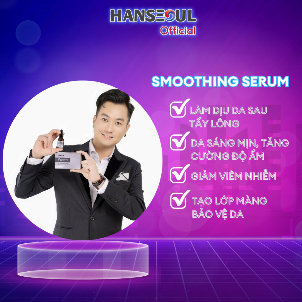 Combo kem tẩy lông HAIR REMOVAL CREAM và serum SMOOTHING thương hiệu Hanseoul