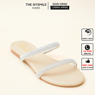 Dép 2 quai đính đá lấp lánh sang chảnh - the nysmile - lanky