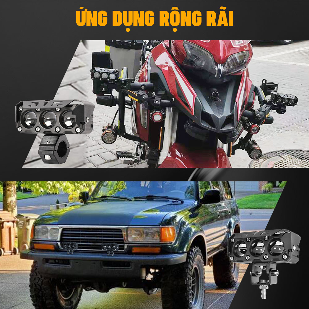 CO LIGHT Đèn LED Mini Ánh Sáng Trắng / Vàng Chất Lượng Cao Cho Xe Hơi / Xe Máy