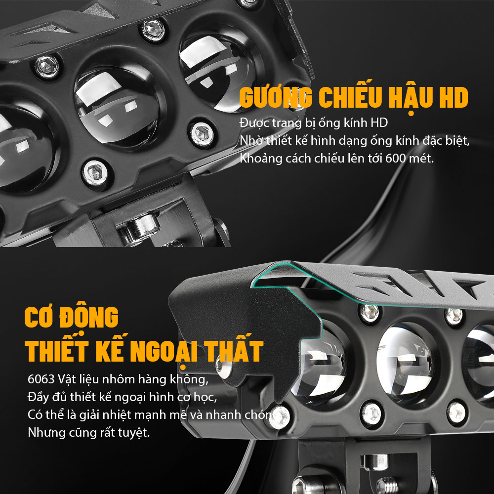 CO LIGHT Đèn LED Mini Ánh Sáng Trắng / Vàng Chất Lượng Cao Cho Xe Hơi / Xe Máy