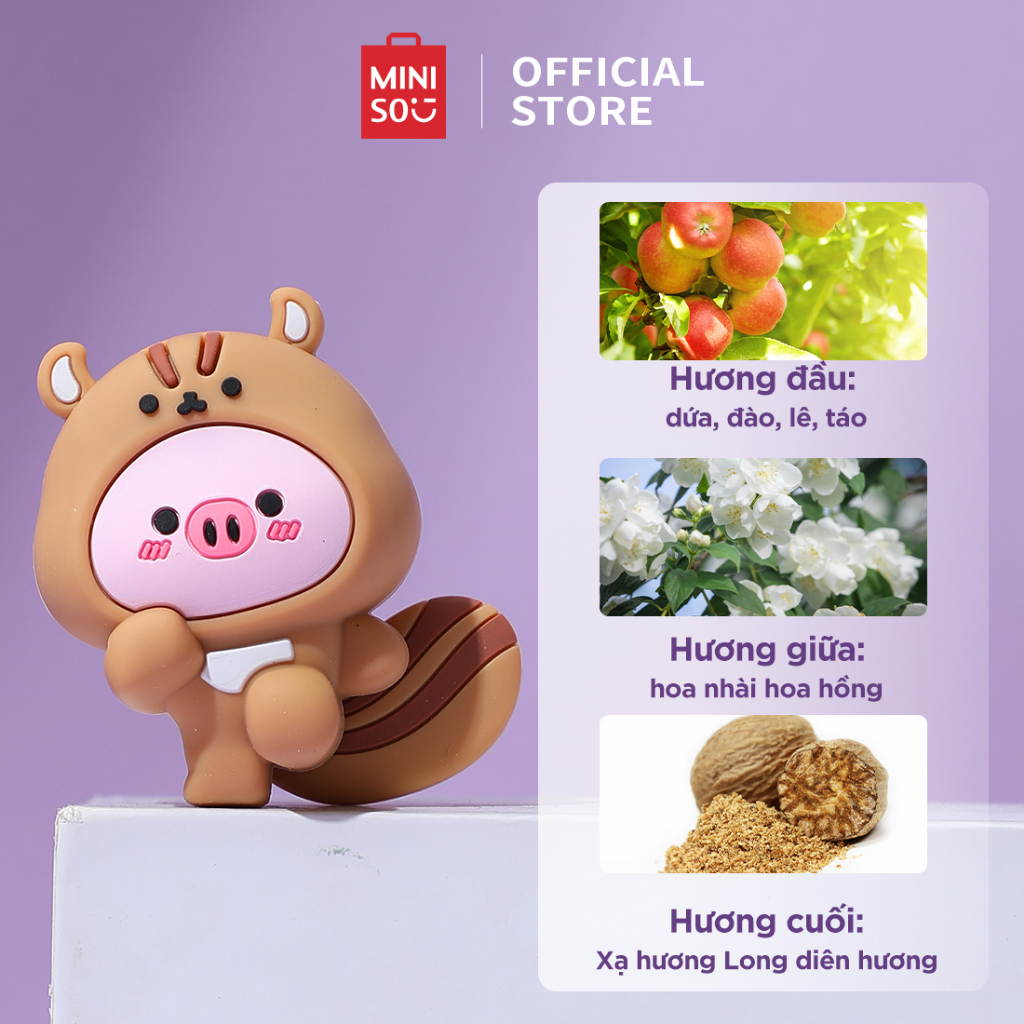 Nước hoa ô tô Miniso Tinh dầu khuếch tán xe hơi Animal Cosplay Day