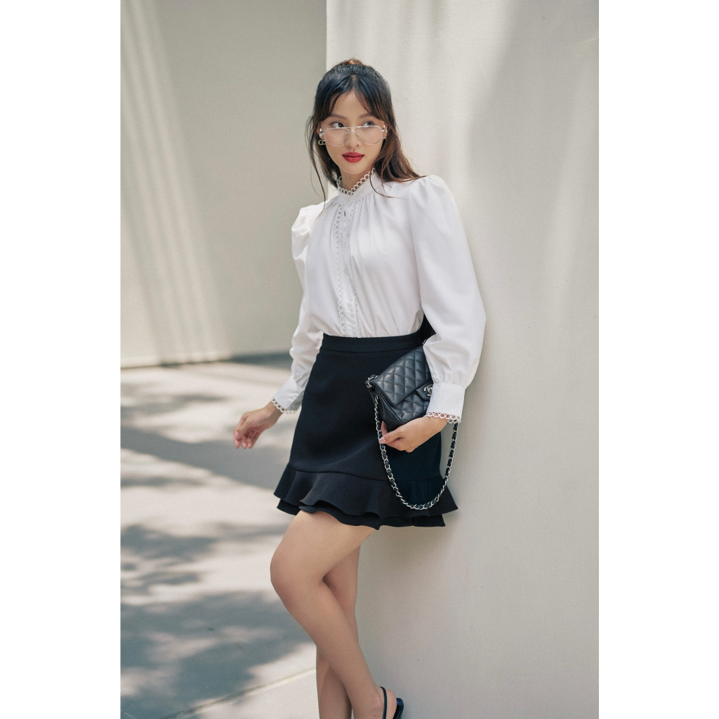 Áo sơ mi cotton nữ HUONG BOUTIQUE BSSM11 trẻ trung, hiện đại