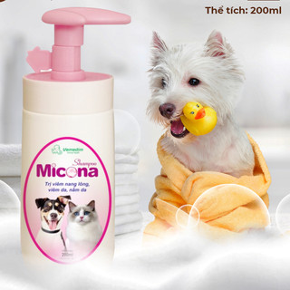 Sữa tắm trị nấm viêm da Micona cho chó mèo