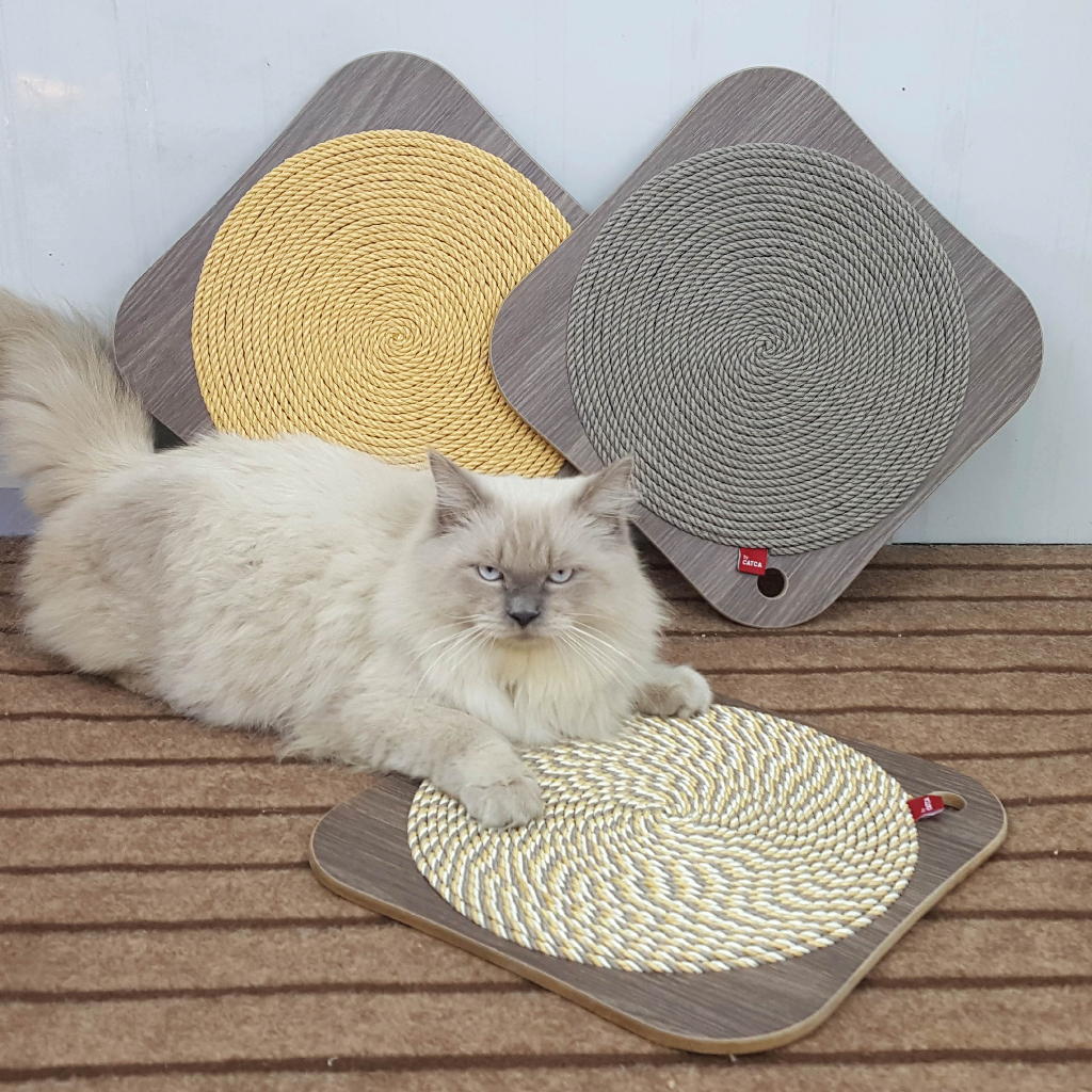 Bàn cào móng thừng bền sạch CATCA cho mèo cào - BCM Lion nghiêng