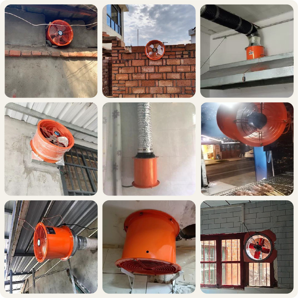 Quạt hút công nghiệp  Quạt hút bếp Suzume