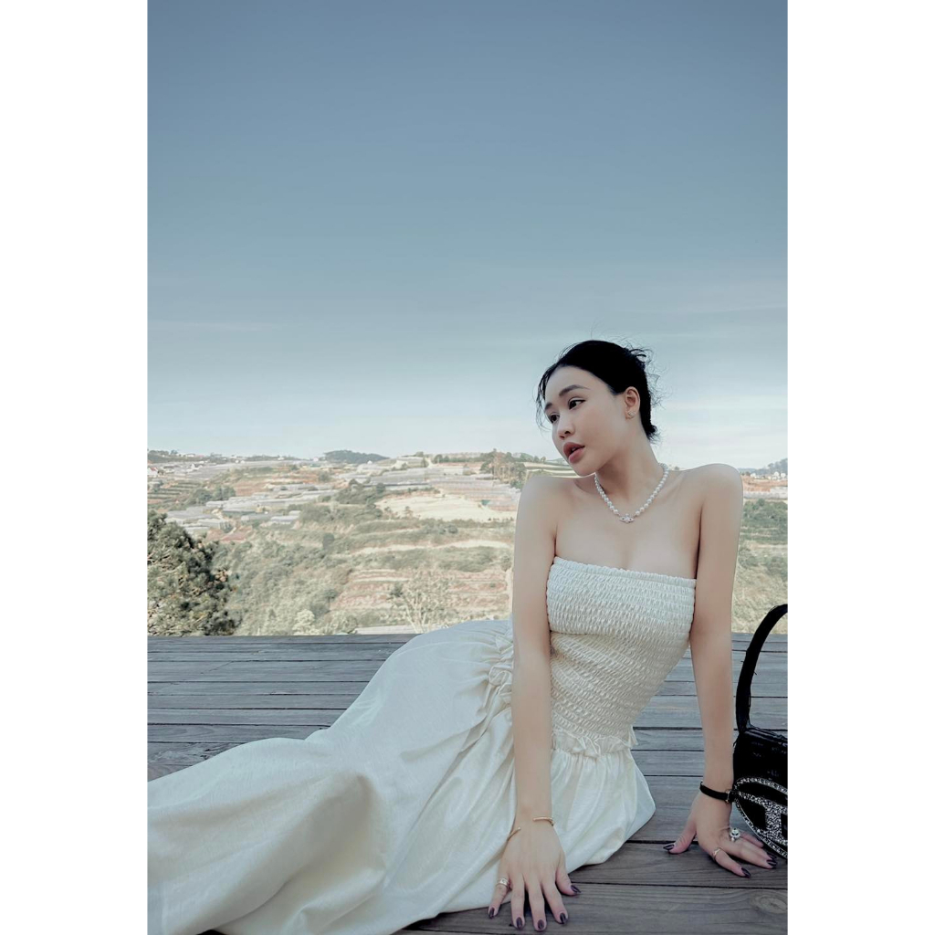 Váy ống nhúng mok.ing Lou.is