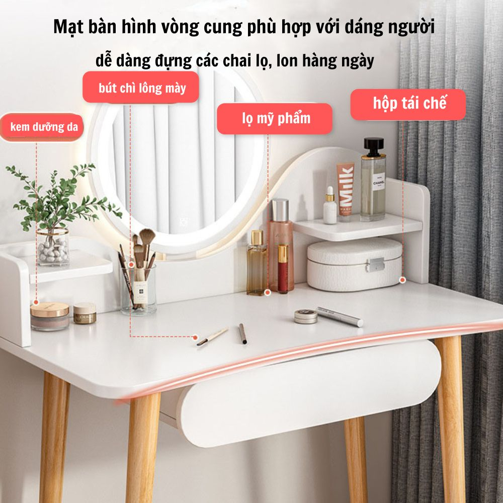 Bàn trang điểm phong cách Bắc Âu MANZI DECOR sang trọng mã AK11 đồ dùng không thể thiếu cho các nàng mê trang điểm | BigBuy360 - bigbuy360.vn