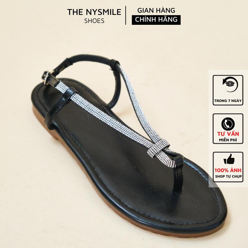 Giày sandal kẹp ngón quai kim tuyến - The NySmile - TALIA