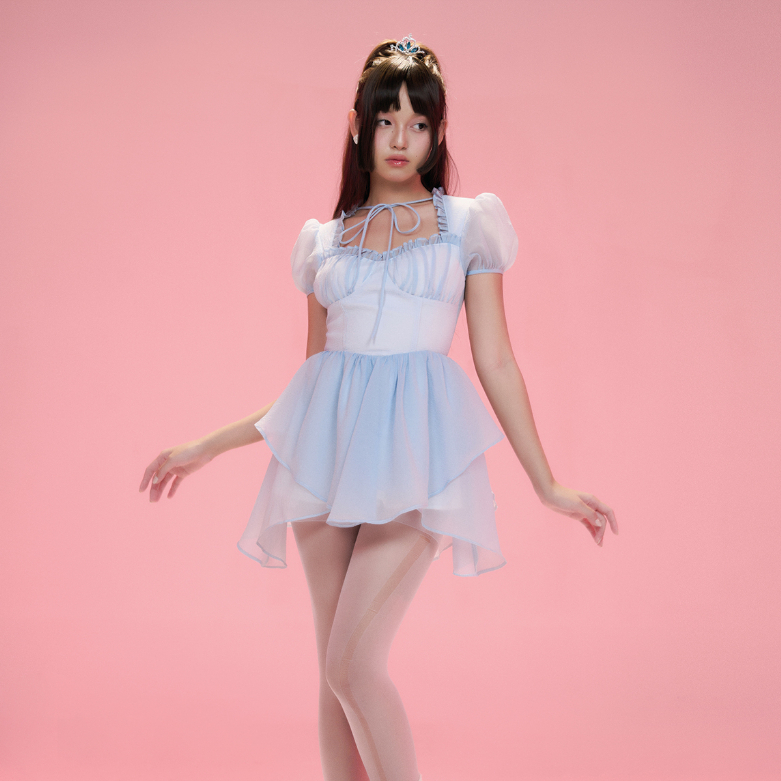 Đầm xoè Shebyshj màu xanh dương - Blue Fairy Dress