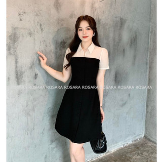 Váy thiết kế dáng xòe thời trang công sở nữ rosara va44