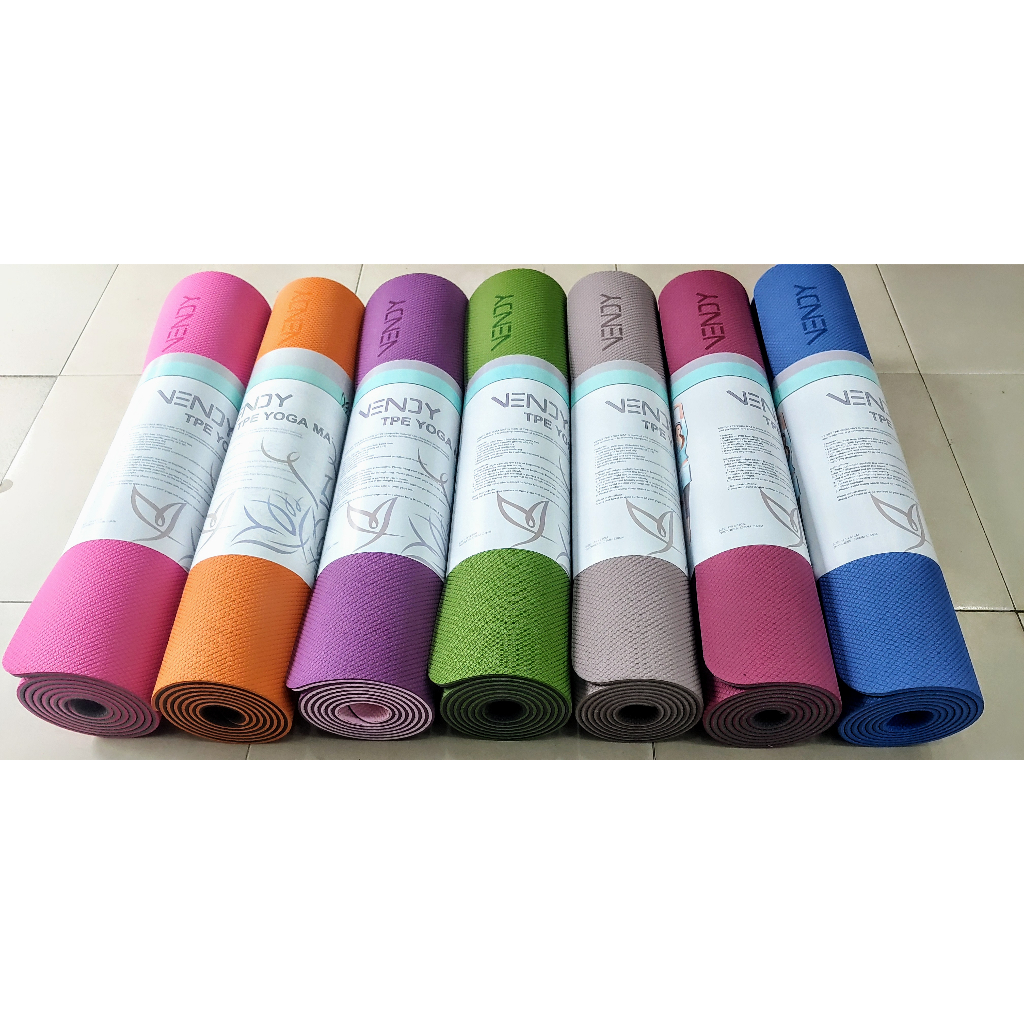 THẢM TẬP YOGA TPE 6MM VENDY (TẶNG TÚI ĐỰNG THẢM)